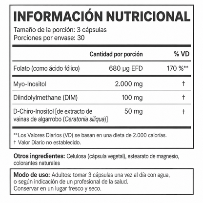 FLO Ovarian Support Cápsulas de Vitaminas