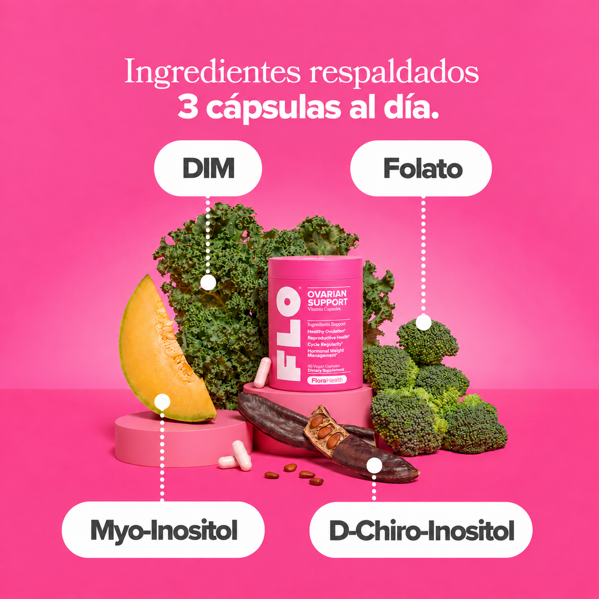 FLO Ovarian Support Cápsulas de Vitaminas